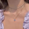 Collar retro sencillo de estilo transfronterizo con perlas de imitación, diseño de nicho para mujer, cadena de clavícula elegante y ligera de lujo.