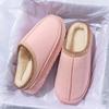 Pantufas de Algodão Peluciado de Outono e Inverno para Mulheres para Interior de Casa Solado Macio Antiderrapante Quentes Casal Forro de Lã Renda Algodão Pantufas para Homens