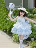 Vestido de Hada de las Flores para Niña Verano 2026 Nuevo Estilo Dulce Cumpleaños Infantil Vestido Abullonado Vestido Lolita de Princesa