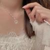 Collar con candado Ruyi Ping An para mujer, diseño de nicho de lujo ligero, sentido avanzado, cadena de clavícula simple y elegante, joyería versátil