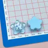Pinza para el pelo de estrella de cinco puntas con estampado de frutas de colores transparente, banda para el pelo, pinza para el pelo, parche de hebilla de zapato DIY con pegamento de crema, accesorios de resina
