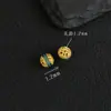 Cuerpo entero plata S925 chapada en oro de 24K cuentas espaciadoras cocidas en azul accesorios para joyería DIY hechos a mano pulsera tejida cuentas decorativas cuentas sueltas
