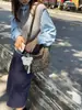 Bolsa de Lona Popular con Estampado de Leopardo de Este Año para Mujer Otoño e Invierno 2025 Nueva Moda Versátil Casual Ligera para Hombro Cruzada