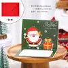 Tarjeta de Felicitación Creativa 3D Estéreo de Navidad para Niños y Estudiantes, Tarjeta Pequeña con Mensaje de Saludo Dibujado a Mano, Bendición de Nochebuena