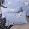 Funda de almohada simple estampada 48*74 cubierta para inserto de almohada, funda de almohada engrosada para adultos, universal para dormitorios y hoteles
