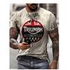 Verano 2022, nueva camiseta de manga corta con estampado 3D de comercio exterior de Amazon, cuello redondo, informal, holgada y de manga corta.
