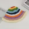 Sombrero de Sol con Anillo de Caramelo Colorido de Verano, Sombrero de Pescador de Moda al Aire Libre Personalizado, Sombrero de Sol con Protección Solar Estilo Coreano