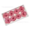 Yongsheng flor al por mayor 8 cabezas de flor de rosa grado B 4-5 cm flores reales flores material floral DIY especificaciones completas