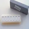 Caixa de Pílulas Portátil para Uma Semana Uma Semana 7 Compartimentos Tampa Dupla Produto para Cuidados de Saúde Nutricional Caixa de Pílulas Caixa de Pílulas para Grânulos Grandes Cápsulas