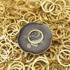 Llavero de latón de 25 anillos 20 anillos planos apertura doble capa 30 mm anillo plano de cobre 28 anillos de cobre planos accesorios para llavero DIY