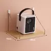 Soporte para Proyector de Casa Sin Taladro Estante de Almacenamiento para Montar en la Pared junto a la Cama Estante de Almacenamiento para la Pared de la Sala Estante Colgante Bandeja Colgador