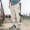Pantalones Cargo de Verano Finos para Hombre, Talla Grande, Pantalones Deportivos Cortos, Estilo Coreano, Jogger Holgado de Moda, Pantalones Largos Casuales