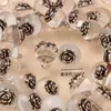 Botão Decorativo de Resina Fofo Desenho Animado Pônei Laço Botão Transparente com Fecho em Forma de Pé, Botão Decorativo de Resina de Alta Moda para Camisa, Cardigan, Qipao