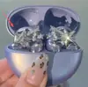 Hebilla Brillante de Diamante de Meteoro Romántico Clip para Auriculares para Mujer Lujo Ligero Exquisito Diseño de Moda Hebilla de Clip para Auriculares Diseño Decorativo Regalo
