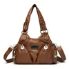 Bolso cruzado retro de cuero suave para motocicleta transfronterizo, nuevo estilo europeo y americano, bolso cruzado de moda, moderno y cómodo para el día a día, bolso de alta calidad para mujer