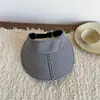 Visera Plegable Transpirable de Algodón y Lino 2026 Nuevo para Verano Sombrero de Protección Solar Portátil para el Viaje Diario Hace que la Cara Parezca Más Pequeña