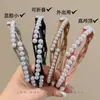 Tiara dobrável com miçangas para mulheres 2026 Novo estilo Tiara para lavar o rosto Fixador de franja e cabelo solto da testa Acessórios de cabelo de verão