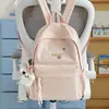 Mochila Sencilla Bordada con Letras para Mujer, Estilo Japonés Versátil Nicho Gran Capacidad Ligera para Viajes Diarios Estudiante Mochila Escolar Mochila para Mujer