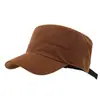 Gorros de Invierno Transfronterizos para Hombres de Mediana Edad y Mayores, Gorros Militares Planos de Invierno, Protección para los Oídos y Gorros de Pana Cálidos de Terciopelo