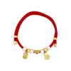 Venta al por mayor de fábrica Collares decorativos para mascotas hechos a mano de varios tipos Collares de cuerda roja auspiciosa Accesorios para gatos y perros Collares