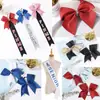Popular Diadema de Lazo para Cheerleading con Cinturón de Pin y Correa para el Hombro, traje de Color Sólido y Contraste, Bricolaje, Venta Caliente en Europa y América