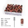 Caixa com Cabeça de Polimento de Unhas Anéis de Lixa para Broca Elétrica Anéis de Lixa para Unhas Coloridos Anéis de Lixa para Remoção de Unhas com Conjunto de Rolamento