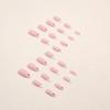 Parche de uñas con diseño de almendra francesa simple para chica de comercio exterior, ideal para el Día de San Valentín, venta al por mayor