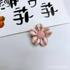 Estilo Coreano Cuadros Multicolor Flor de Cinco Pétalos Accesorios DIY Lazo de Tela Accesorios para el Cabello Semi-Terminados Accesorios para Ropa Piezas