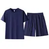 Traje Casual de Verano para Hombre Sorona Secado Rápido Popular Resistente a las Arrugas Shorts de Cinco Puntos Nuevo Ajuste Delgado