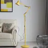 Lámpara de pie plegable de brazo largo, LED de espectro completo para protección ocular para estudiar, adecuada para sala de estar, dormitorio y estudio, lámpara de pie para iluminación básica