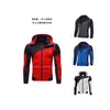 Moletom com zíper diagonal transfronteiriço, moletom liso, moletom masculino outono/inverno, sportswear casual moderno e estiloso