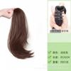 Peluca de Cola de Caballo para Mujer Estilo Coreano Micro-rizada Rizada Hacia Afuera Esponjosa Pinza de Agarre Cola de Caballo Alta Simulación Natural Cabello Largo Rizado Peluca Trenza