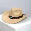 Sombrero de Vaquero Occidental Clásico Retro Más Vendido Transfronterizo de Amazon, Sombrero de Jazz de Moda Europeo y Americano para Hombres y Mujeres, Sombrero de Vaquero, Sombrero de Copa
