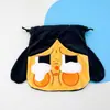 Bolsa de felpa estilo japonés linda para monedas con cordón bolsa portátil para guardar toallas sanitarias accesorio JK bolso cruzado pequeño simple