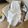 Pantalones Anchos de Algodón y Lino Perezosos y Relajados para Mujer, Pantalones Blancos de Lino de Alta Gama, Pantalones Largos Casuales Finos de Verano con Cintura Elástica
