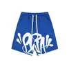 Transfronterizo Daifa SynaWord Calle Principal Hip Hop Estampado en Espuma Manga Corta Pantalones Cortos Traje Casual Hombre Hip Hop Americano Camiseta