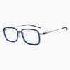 Gafas de placa de titanio ultraligero de caja, montura pequeña L1010, estilo casual simple, cubierta de silicona para las patillas, montura de gafas para hombre
