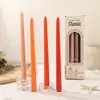 Velas Larga Cónica de Color Gradiente Morandi de 30 cm para Bodas y Banquetes, Velas Largas de Palo Coloridas Estilo Europeo, Sin Humo, Juego de 4
