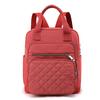 Mochila Nueva 2022 Mochila de Nailon Bolso Europeo y Americano Bolso de Mujer Hilo de Bordado de Diamante Bolso Cuadrado Pequeño de Hombro para Estudiante Universitaria