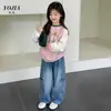 Sudadera para Niñas YOJIA 2026 Otoño Nueva Manga Raglán Infantil Dibujos Animados Jersey Manga Larga
