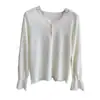 Blusa de Encaje Dulce y Delicada Estilo Francés para Niñas, Adecuada como Capa Base o Prenda Exterior, Moderna 26 Nueva H030617