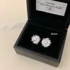 Brincos de Pérola Fogos de Artifício da Moda Brilho Leve Brincos Girassol Francês Design Versátil de Nicho para Mulheres