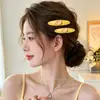 Pinza para el pelo con estampado de leopardo y flores, accesorio para el pelo elegante y exquisito, pinza dulce para flequillo, pinza para el pelo para mechones sueltos, adorno para el pelo elegante y exquisito