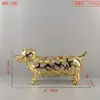 Lujo Accesible Europeo Dorado Calado León Caballo Elefante Animal Escultura Adornos Sala de Estar Entrada Decoración Suave Accesorios para el Hogar