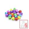 Fornecimento direto da fábrica Contas de letras redondas 26 acessórios de letras Contas soltas digitais coloridas de acrílico Acessórios de joias