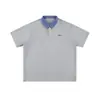 2026 Verano Hombres Estilo Universitario Americano Falso Dos Piezas Cuadros Patchwork Camisa Polo Camiseta de Manga Corta Holgada Moderna