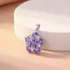 Colar Pulseira Pingente Cruz Colorida Flor DIY Acessórios de Joia Estilo Fresco Luxo Leve Acessórios de Cobre Banhado a Ouro para Mulheres