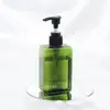 Frasco Personalizado de Álcool em Gel 100ml, Frasco para Cuidados de Viagem de Hotel, Frasco Premium de Shampoo Verde Escuro 280ml