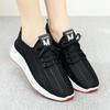 Novos Sapatos Esportivos Casuais para Mulheres, Sapatos de Pano Old Beijing de Malha, Atacado de Comércio Exterior Sapatos de Corrida, Sapatos Coco da Moda Estilo Coreano