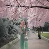 Moda Transfronteiriça 2025 Novo Vestido Tubinho Estilo Resort à Beira-Mar Cor Verde Menta com Cintura e Design Ombro a Ombro Saia Longa Comércio Exterior